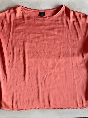 Worthington Short-Sleeve Boxy Tee in Dark Caramel